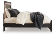 Brizmore Black Queen Panel Bed - PCB2611B11