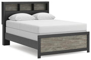 Broachmyn Black/Gray Full Bookcase Bed - PCB1118B13