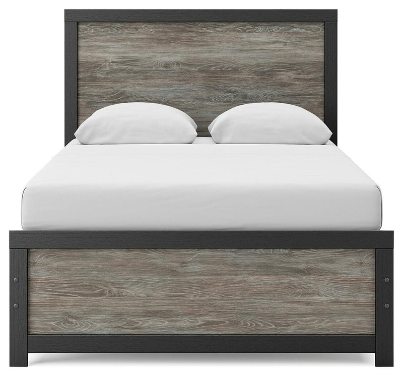 Broachmyn Black/Gray Full Panel Bed - PCB1118B9