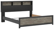 Broachmyn Black/Gray King Bookcase Bed - PCB1118B6