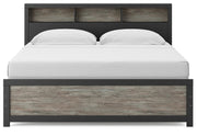 Broachmyn Black/Gray King Bookcase Bed - PCB1118B6