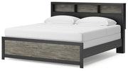 Broachmyn Black/Gray King Bookcase Bed - PCB1118B6