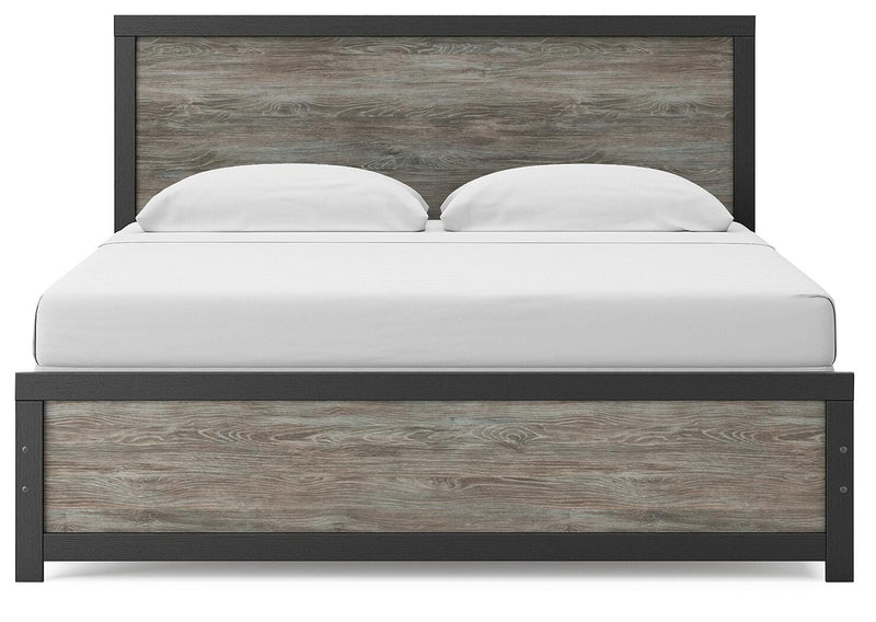 Broachmyn Black/Gray King Panel Bed - PCB1118B7