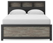 Broachmyn Black/Gray Queen Bookcase Bed - PCB1118B2