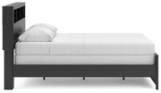 Broachmyn Black/Gray Queen Bookcase Bed - PCB1118B2