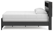 Broachmyn Black/Gray Queen Bookcase Bed - PCB1118B2