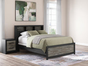Broachmyn Black/Gray Queen Bookcase Panel Bed - PCB1118B18