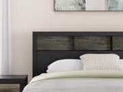 Broachmyn Black/Gray Queen Bookcase Panel Bed - PCB1118B18