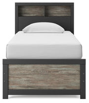 Broachmyn Black/Gray Twin Bookcase Bed - PCB1118B12