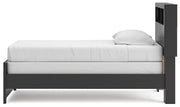 Broachmyn Black/Gray Twin Bookcase Bed - PCB1118B12