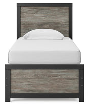 Broachmyn Black/Gray Twin Panel Bed - PCB1118B8