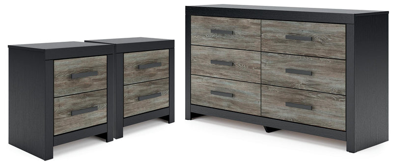 Broachmyn Dresser and 2 Nightstands - PCB1118B28