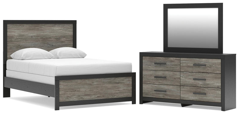 Broachmyn Full Panel Bed, Dresser and Mirror - PCB1118B11