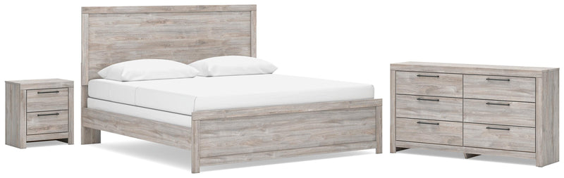 Broachmyn King Panel Bed, Dresser and Nightstand - PCB1120B14