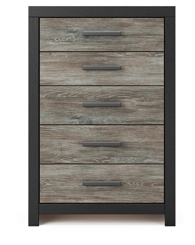 Broachmyn Queen Bookcase Bed, Chest and Nightstand - PCB1118B26