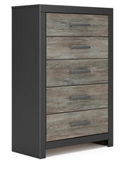 Broachmyn Queen Bookcase Bed, Chest and Nightstand - PCB1118B26
