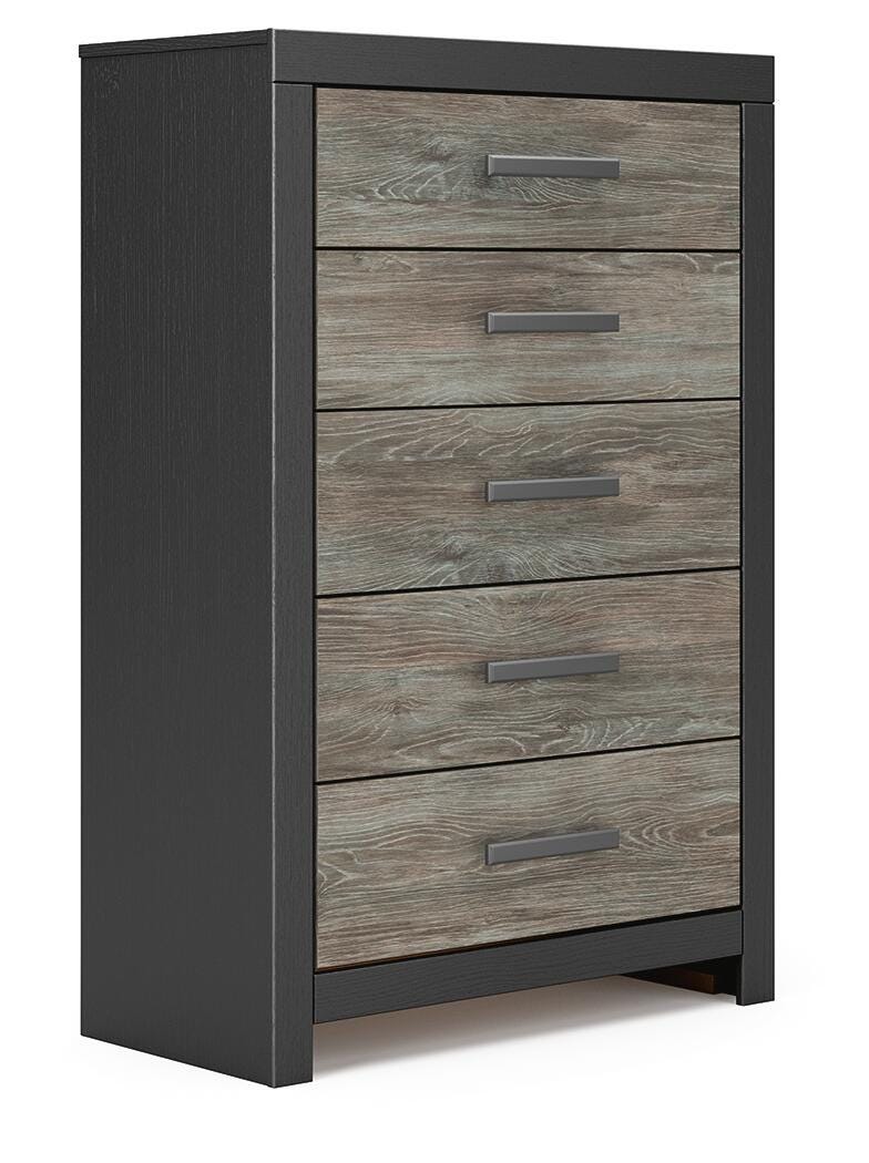 Broachmyn Queen Bookcase Bed, Chest and Nightstand - PCB1118B26