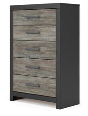 Broachmyn Queen Bookcase Bed, Chest and Nightstand - PCB1118B26