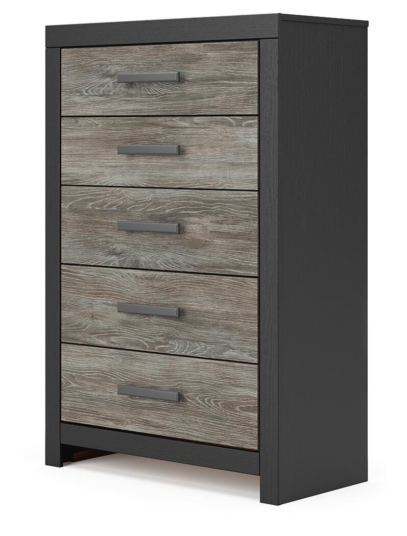 Broachmyn Queen Bookcase Bed, Chest and Nightstand - PCB1118B26