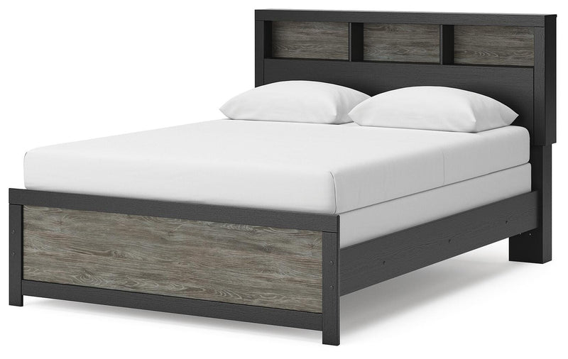 Broachmyn Queen Bookcase Bed, Dresser and Mirror - PCB1118B3