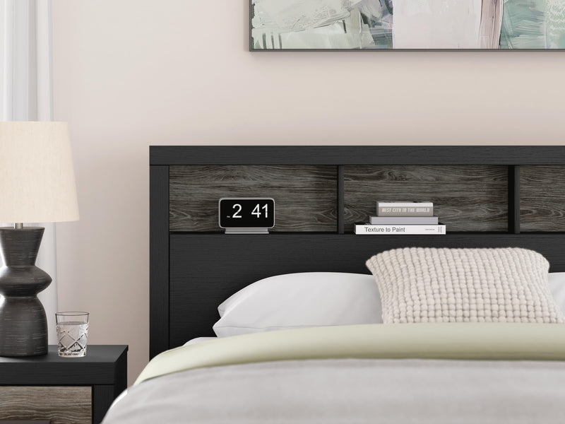 Broachmyn Queen Bookcase Bed, Dresser and Mirror - PCB1118B3