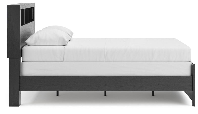 Broachmyn Queen Bookcase Panel Bed, Dresser and Nightstand - PCB1118B20