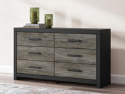 Broachmyn Queen Bookcase Panel Bed, Dresser and Nightstand - PCB1118B20