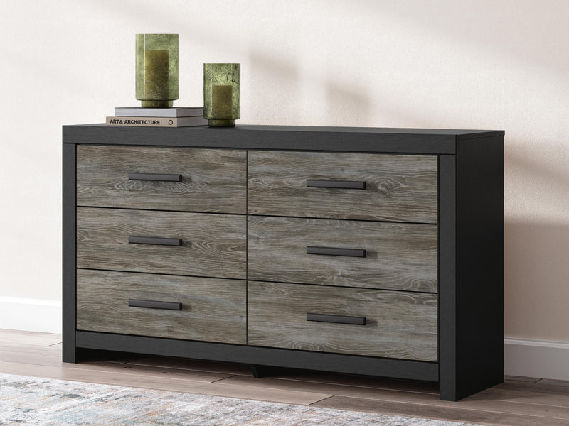 Broachmyn Queen Bookcase Panel Bed, Dresser and Nightstand - PCB1118B20