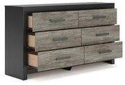 Broachmyn Queen Bookcase Panel Bed, Dresser and Nightstand - PCB1118B20