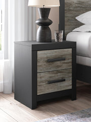 Broachmyn Queen Bookcase Panel Bed, Dresser, Mirror and Nightstand - PCB1118B21