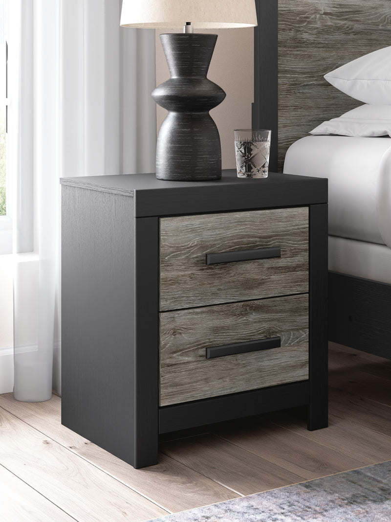 Broachmyn Queen Bookcase Panel Bed, Dresser, Mirror and Nightstand - PCB1118B21