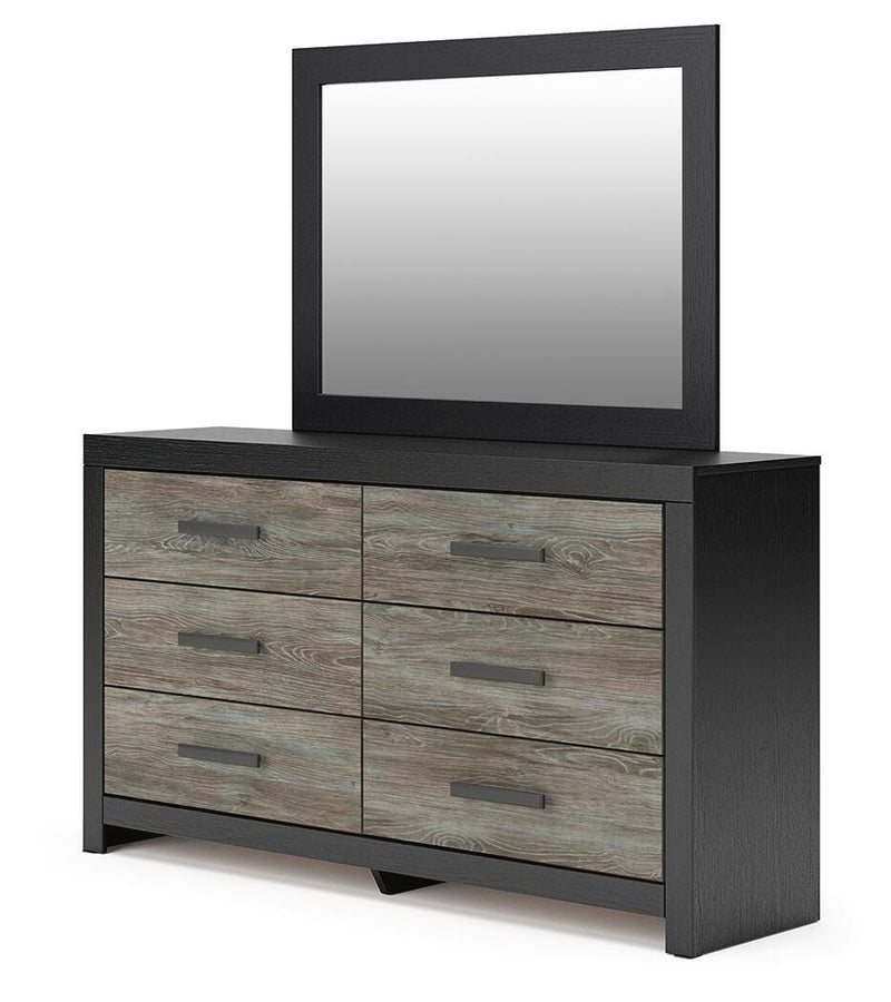 Broachmyn Queen Panel Bed, Dresser and Mirror - PCB1118B5