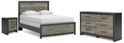 Broachmyn Queen Panel Bed, Dresser and Nightstand - PCB1118B22
