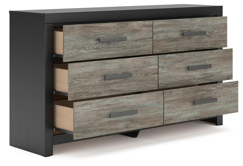 Broachmyn Queen Panel Bed, Dresser and Nightstand - PCB1118B22