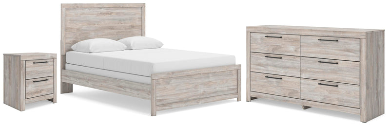 Broachmyn Queen Panel Bed, Dresser and Nightstand - PCB1120B13