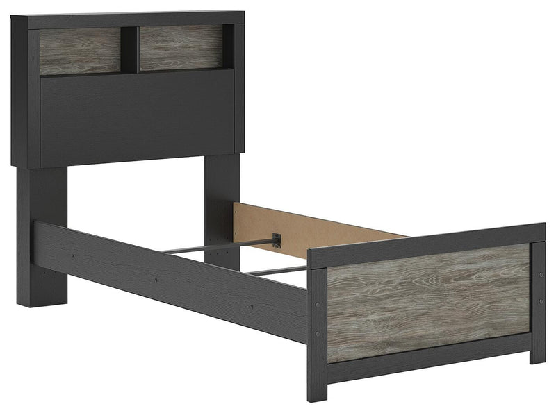 Broachmyn Twin Bookcase Bed, Dresser and Mirror - PCB1118B14