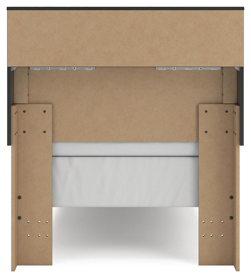 Broachmyn Twin Bookcase Bed, Dresser and Mirror - PCB1118B14