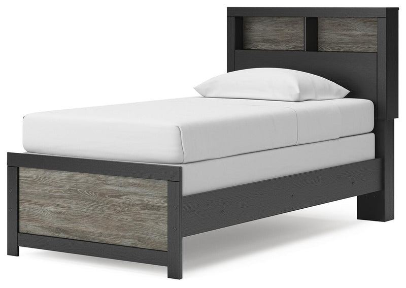 Broachmyn Twin Bookcase Bed, Dresser and Mirror - PCB1118B14