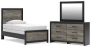 Broachmyn Twin Panel Bed, Dresser and Mirror - PCB1118B10
