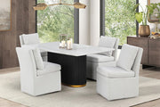 Broager White Dining Chair - FM3000WH-SC