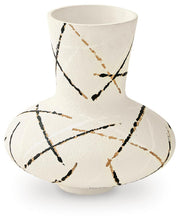 Brockford Cream/Black/Brown Vase - A2000949