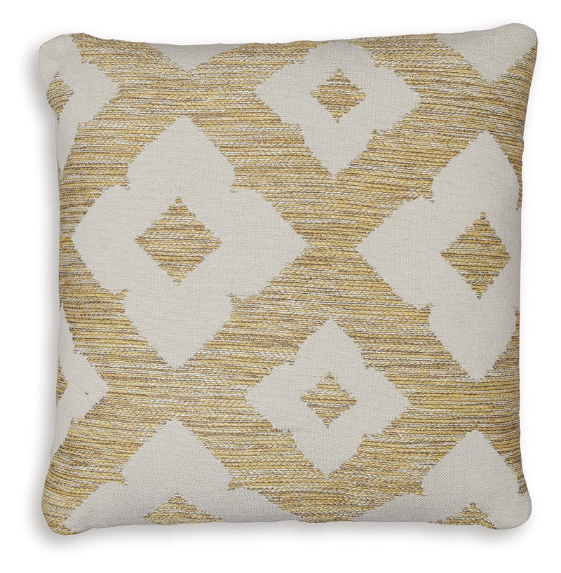 Brockner Next-Gen Nuvella Brown/Yellow Pillow (Set of 4) - A1900009