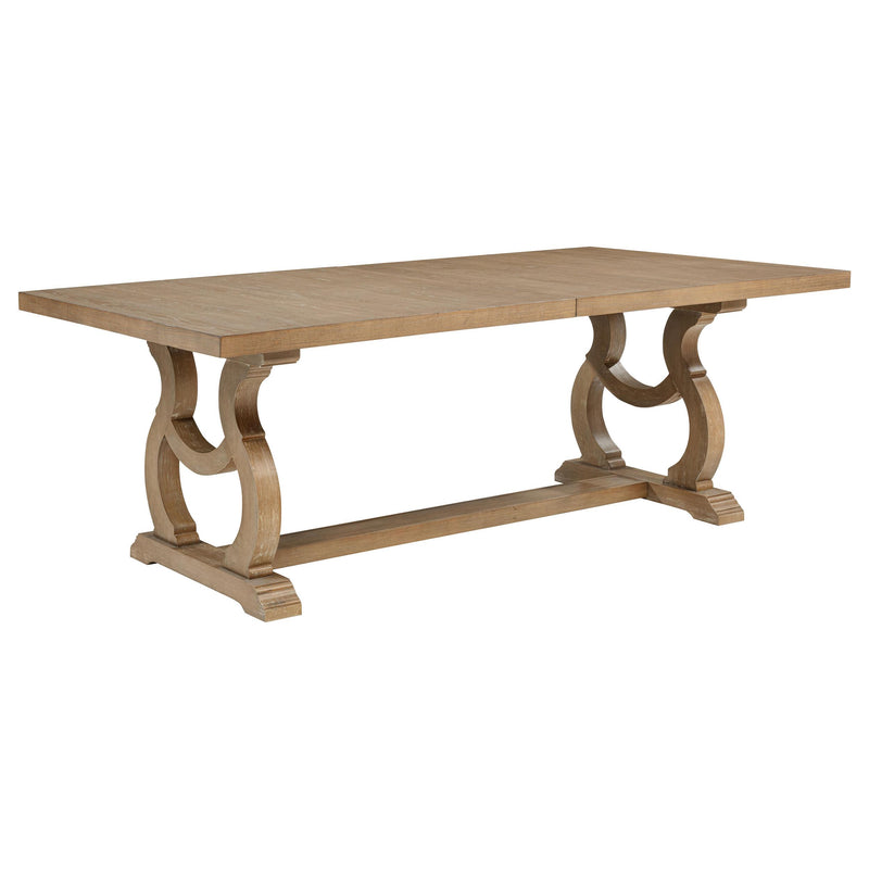 Brockway 104-inch Extension Leaf Dining Table Barley Brown - 110291