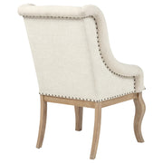 Brockway Upholstered Arm Chair Barley Brown (Set of 2) - 110293