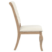 Brockway Upholstered Dining Chair Barley Brown (Set of 2) - 110292