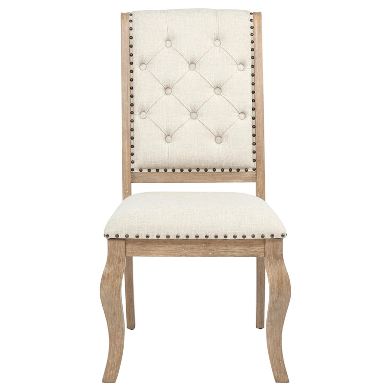 Brockway Upholstered Dining Chair Barley Brown (Set of 2) - 110292
