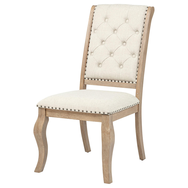 Brockway Upholstered Dining Chair Barley Brown (Set of 2) - 110292