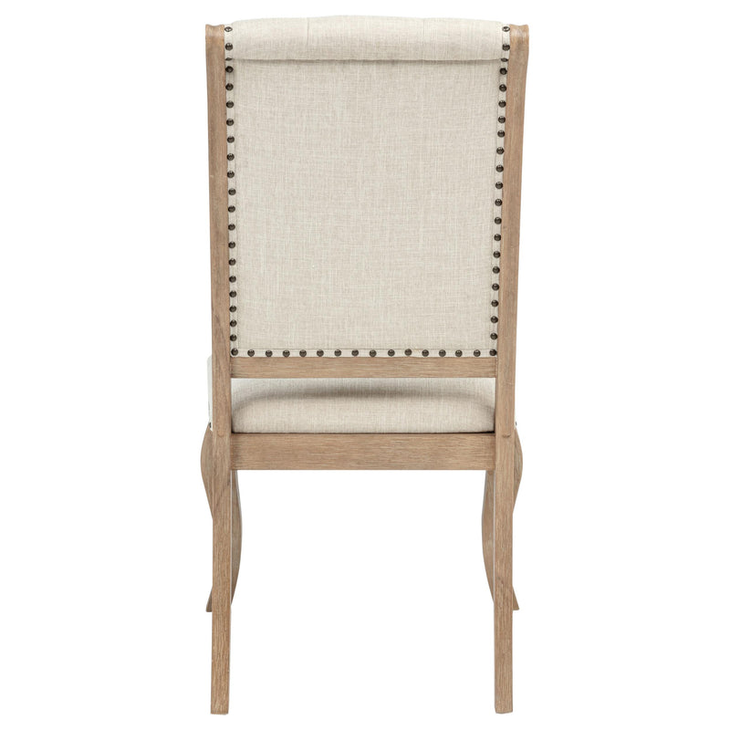 Brockway Upholstered Dining Chair Barley Brown (Set of 2) - 110292