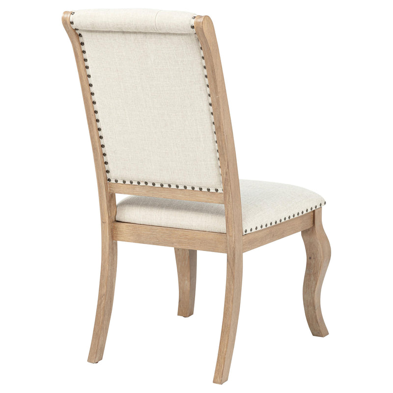 Brockway Upholstered Dining Chair Barley Brown (Set of 2) - 110292