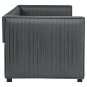 Brodie Upholstered Twin Daybed with Trundle Grey - 300554